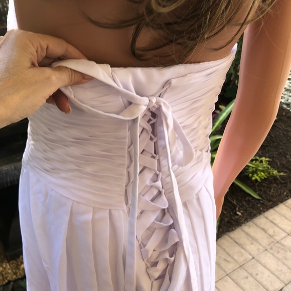 Sweetheart Detail White Gown - NEW - Picture 3 of 10
